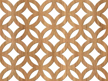 Log-colored carved wood partition screen texture (ID:ffaeh311281)