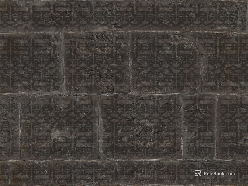 Dark gray pattern antique brick wall background wall texture