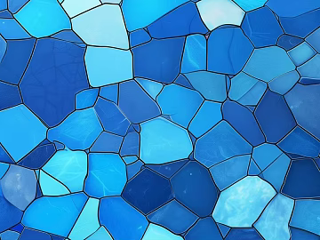 Light Luxury Blue Geometric Stained Pattern Glass texture (ID:ffach459170)