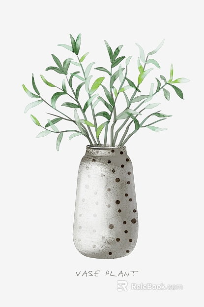 Plant painting texture