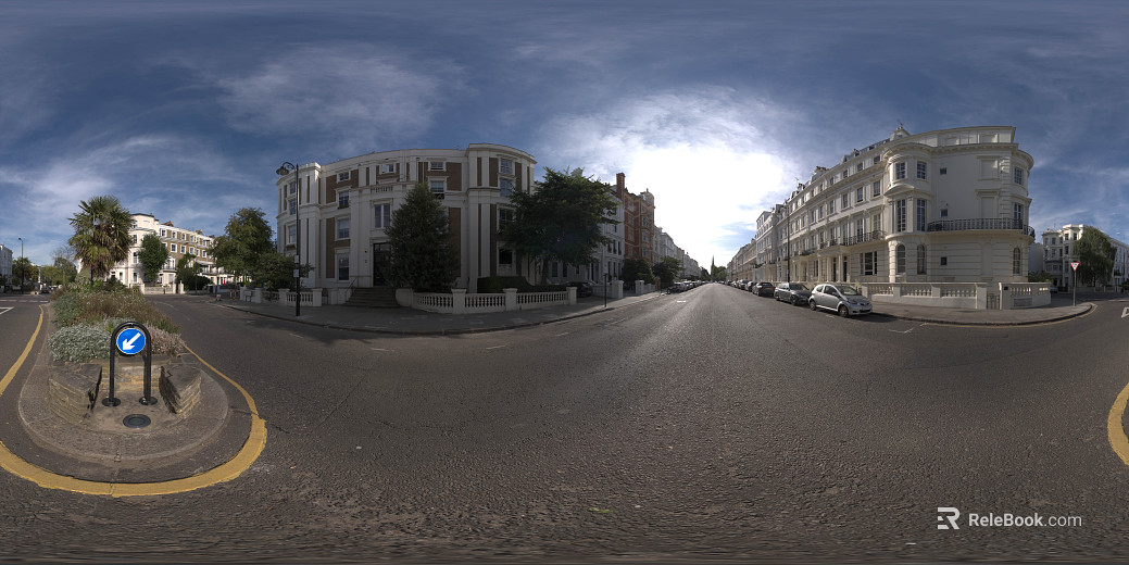 daytime city street hdr texture