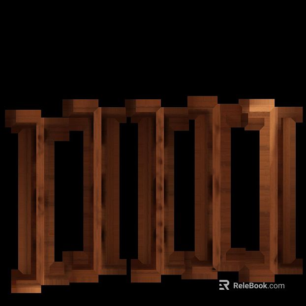 Dark brown wood grille background decoration texture