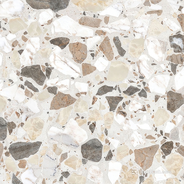 Light gray white terrazzo kitchen and bathroom wall surface texture