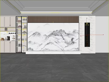 New Chinese ink landscape marble background wall texture (ID:ffaeh334024)