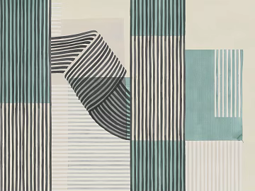 Green geometric lines wallpaper texture (ID:ffach750385)