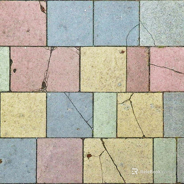 Color Square Brick texture