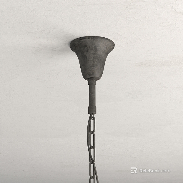 Dressed gray metal ceiling hanger texture