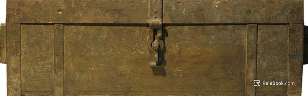 Retro brown solid wood metal case texture