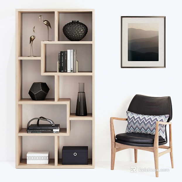 shallow log open shelf leisure chair texture