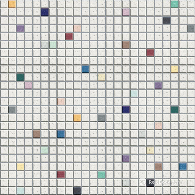 Mosaic Ceramic Map texture