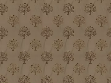 Beige tree-patterned fabric, soft furnishings fabric texture (ID:ffaeh836926)