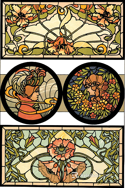 Vintage Pattern Stained Glass texture
