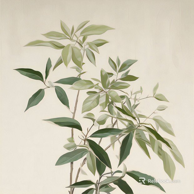 Plant painting texture