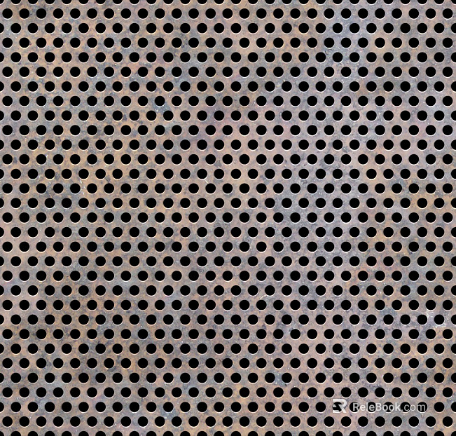 Metal Perforated Rusty Plate Iron Plate texture