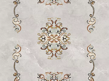 Light gray marble parquet living room ground 3d model
