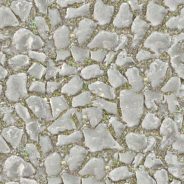Dark Grey Stone Paving Outdoor Trail texture