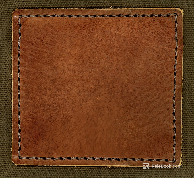 Brown Fine Grain Leather Patch texture