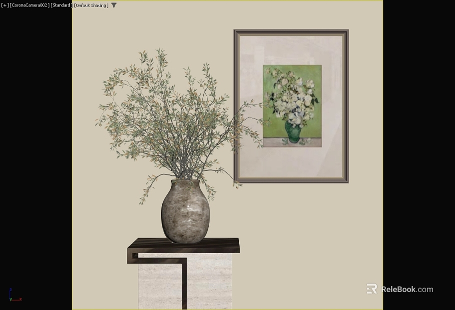 Retro still life flower decorative painting living room hanging painting texture