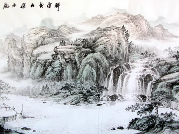 landscape painting texture (ID:ffaaf2659)