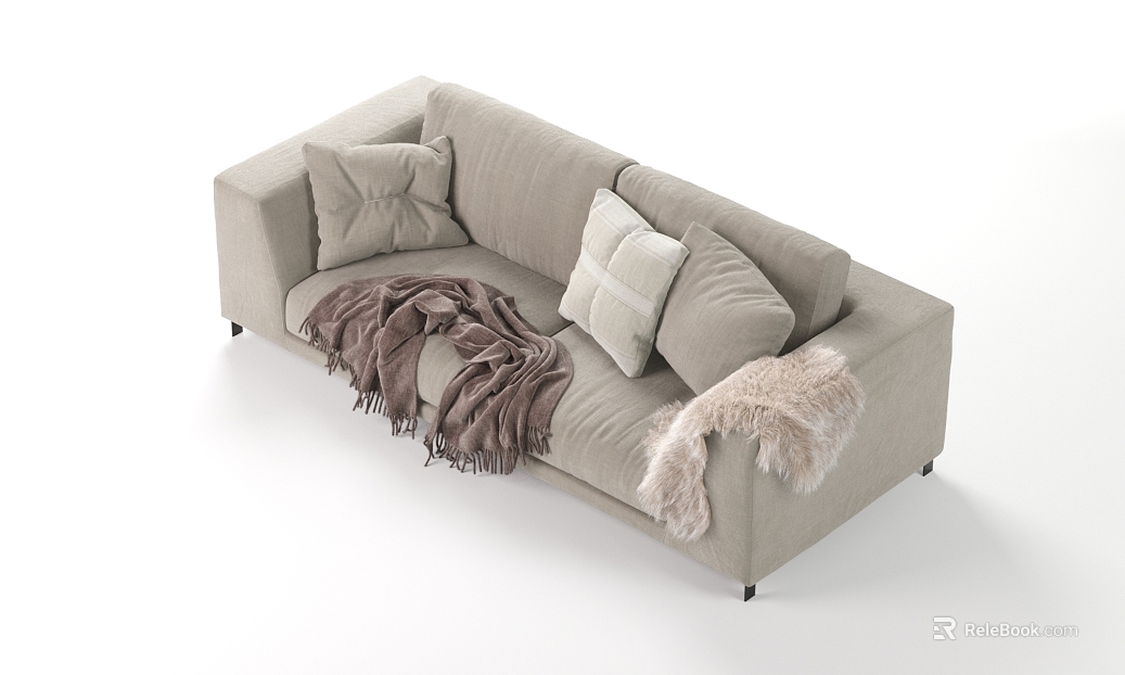 Light beige plain fabric for sofa texture