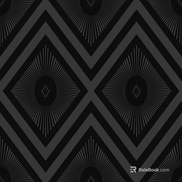 Deep black gray geometric line wallpaper wall decoration texture