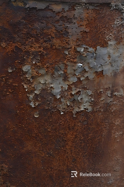 Red-brown distressed metal industrial wind decorative surface texture