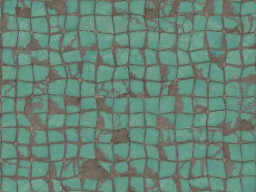 Green Ceramic Mosaic Wall Paving texture (ID:ffaeh286876)