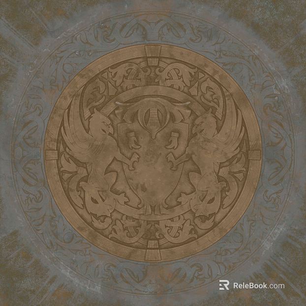 Bronze Metal Embossed Decorative Components texture