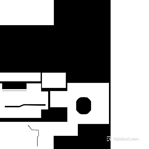 Black and white geometric normal map texture