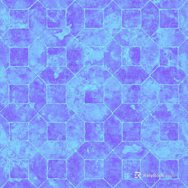 Purple blue hexagonal brick interior wall brick texture