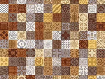 Retro Tea Art Brick Antique Brick Plaid Brick texture (ID:ffach514753)