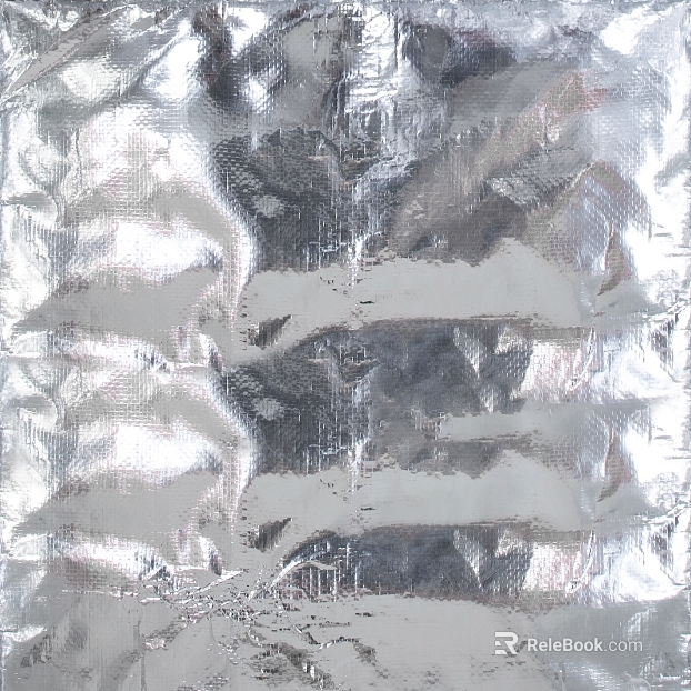 Silver Tin Paper Metal Decorative Surface Material texture