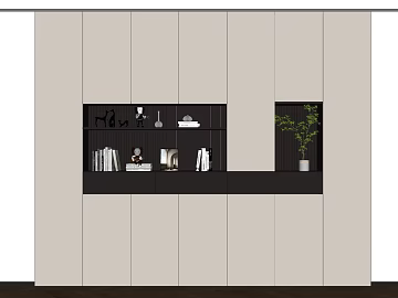 Modern Style Beige Wall Panel Living Room Storage Cabinet texture (ID:ffaeh327656)