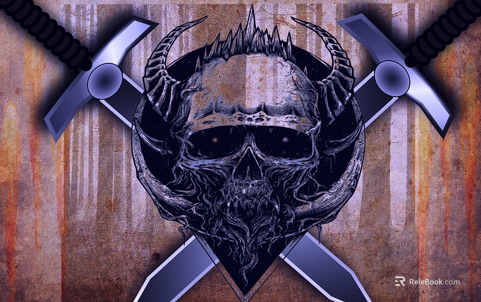 Spray painting texture