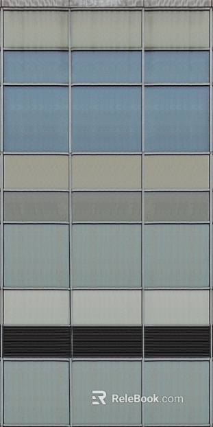 Blue and gray glass curtain wall building exterior wall texture