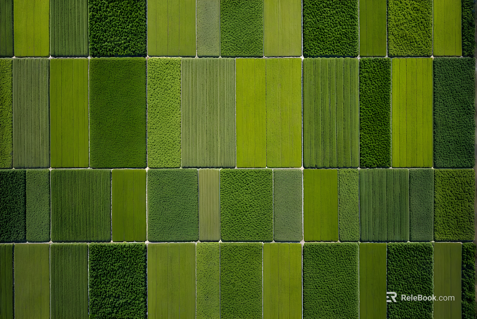 Green farmland aerial photography pastoral landscape texture