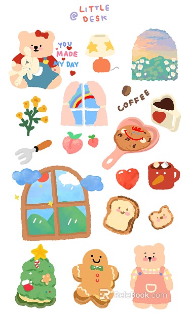 cartoon painting texture