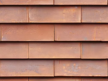Rust red solid wood shingle roof hanging board texture (ID:ffaeh128014)