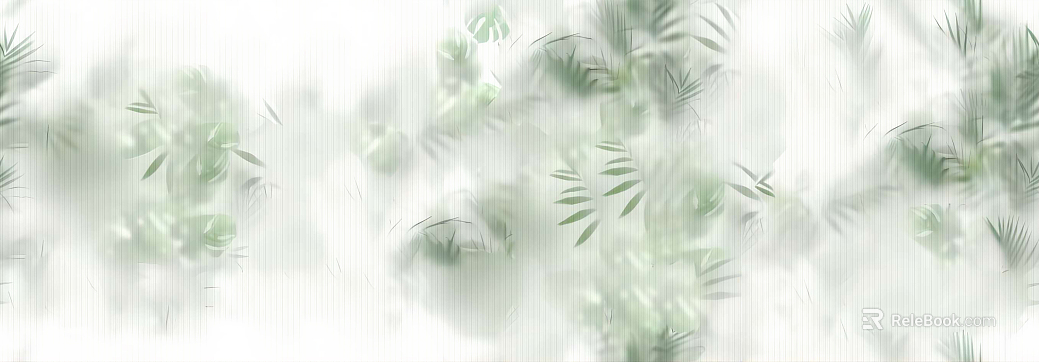 Silk fog plate frosted glass through green atmosphere texture