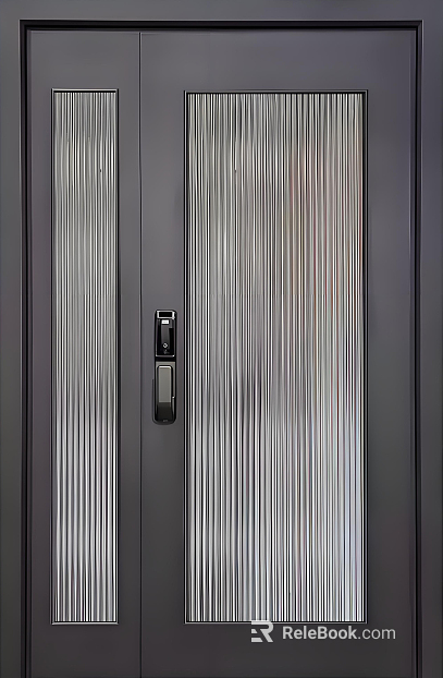 Anti-theft door glass door texture