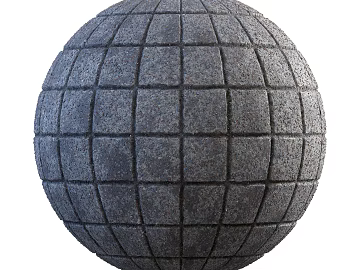 Sidewalk permeable brick PBR texture (ID:ffadg17582)