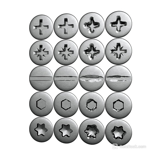Screw PBR texture