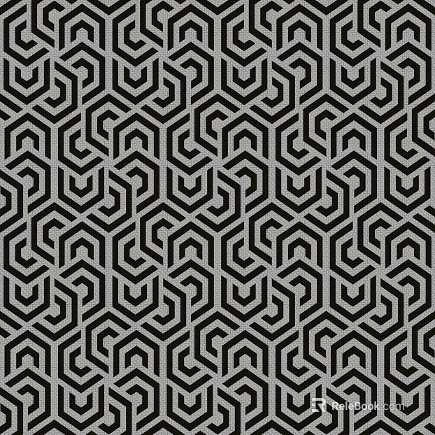 Black gray geometric mosaic background wall texture