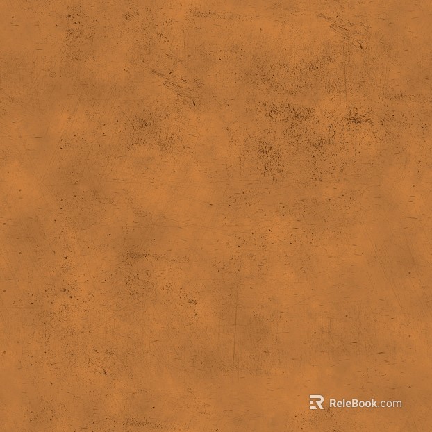 Orange yellow old metal plate decorative wall texture