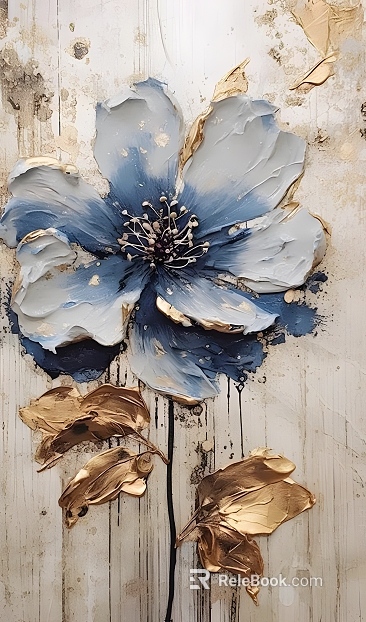 Plant painting texture