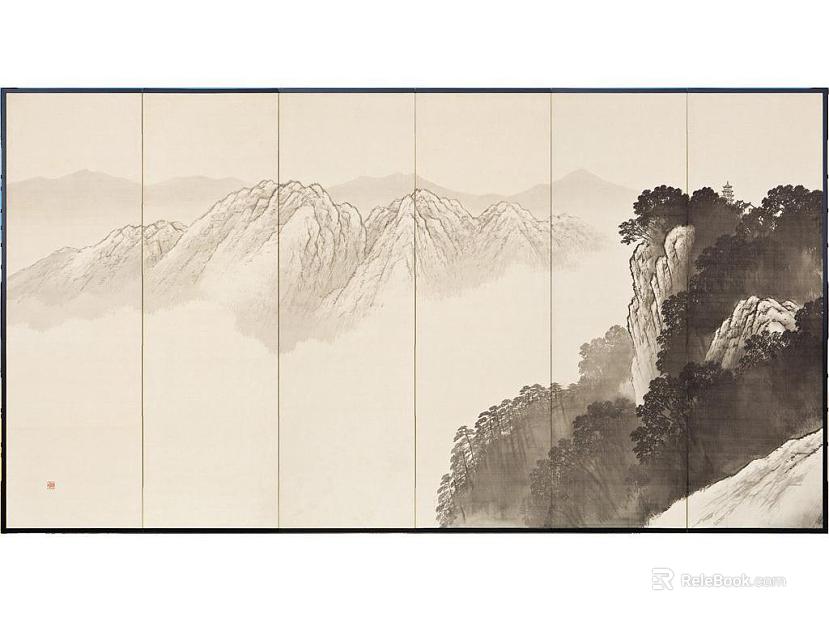 landscape painting texture