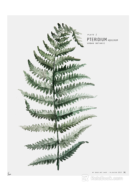 Plant painting texture