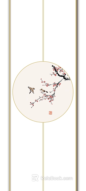 flower-and-bird painting texture