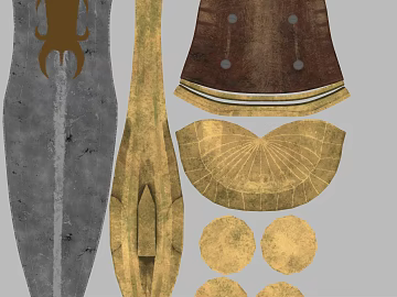 distressed metallic leather weapon trim texture (ID:ffaeh914524)