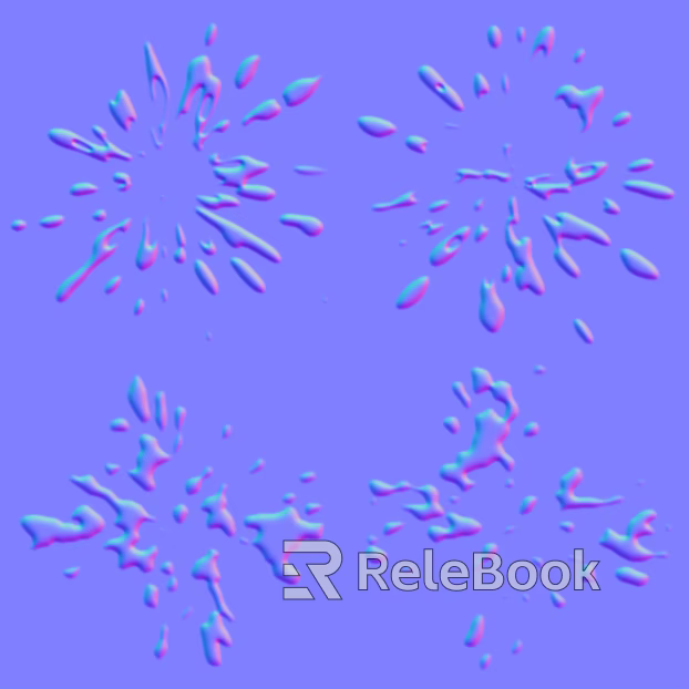 Watermark Scattered Mask Normals texture